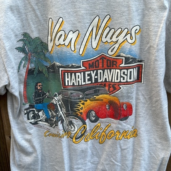 Vintage 1998 Harley Davidson Van Nuys California T-Shirt Size Medium - Picture 6 of 6